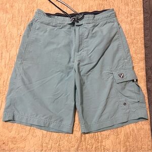 Daniel Cremieux Navy and Turquoise Swim Shorts